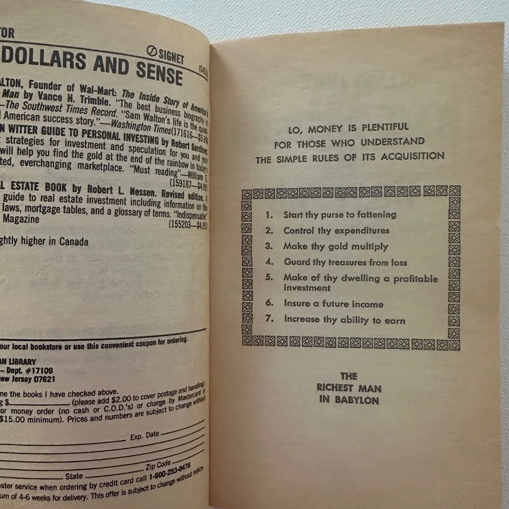 The Richest Man In Babylon George Clason Book - Picture 4 of 7